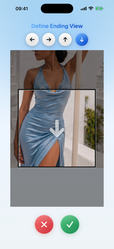 StripArt animation — define the ending view